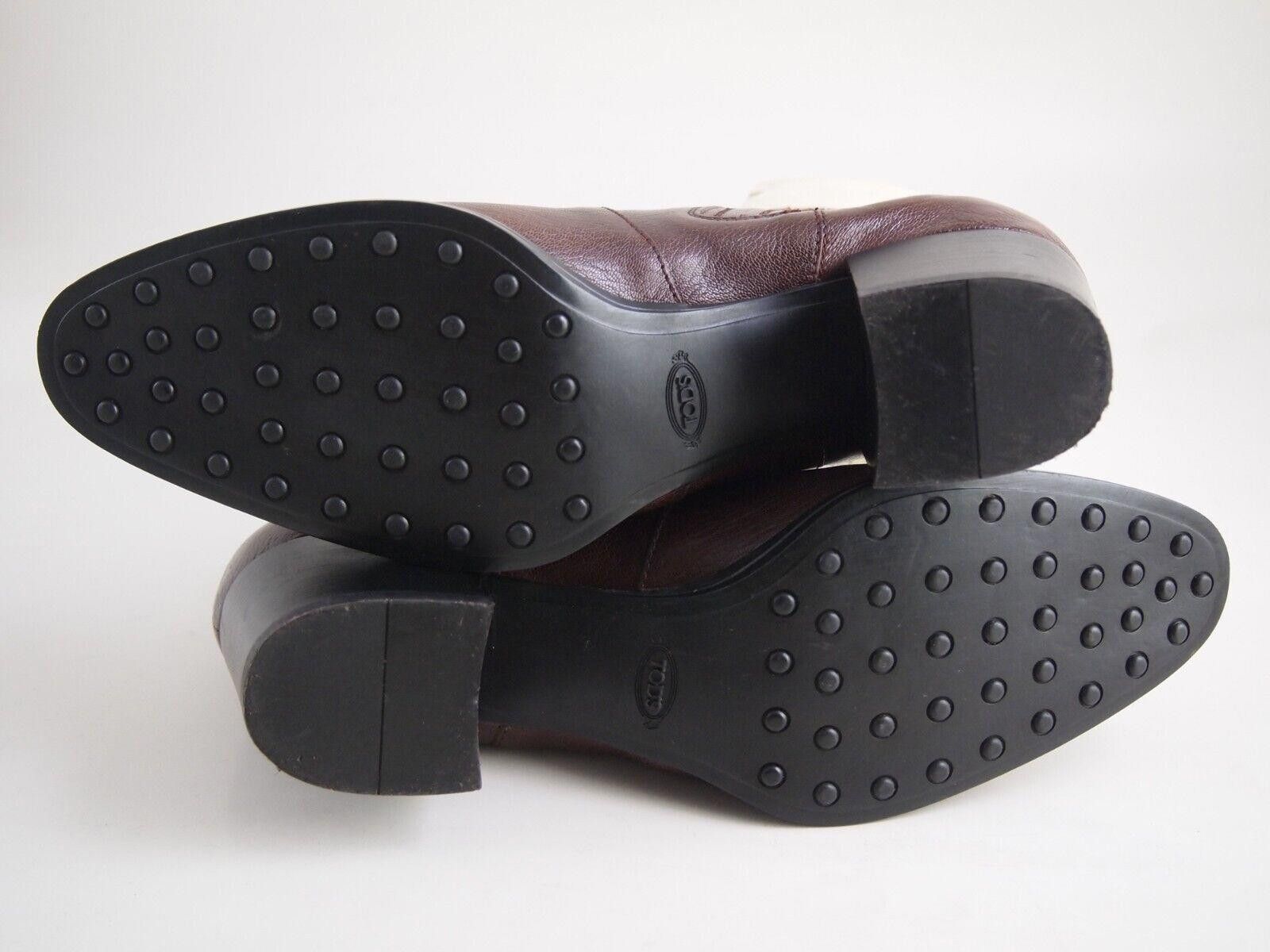 Tod's Tod's Western Boos Brown Burgundy Leather US 8.5 EU 38.5 Size US 8.5 / IT 38.5 - 6 Thumbnail
