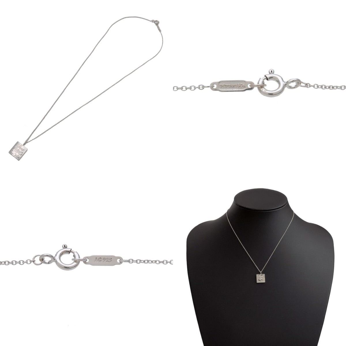 Tiffany & Co. Tiffany & Co. Notes Square Pendant Necklace Sterling Silver Size ONE SIZE - 3 Thumbnail