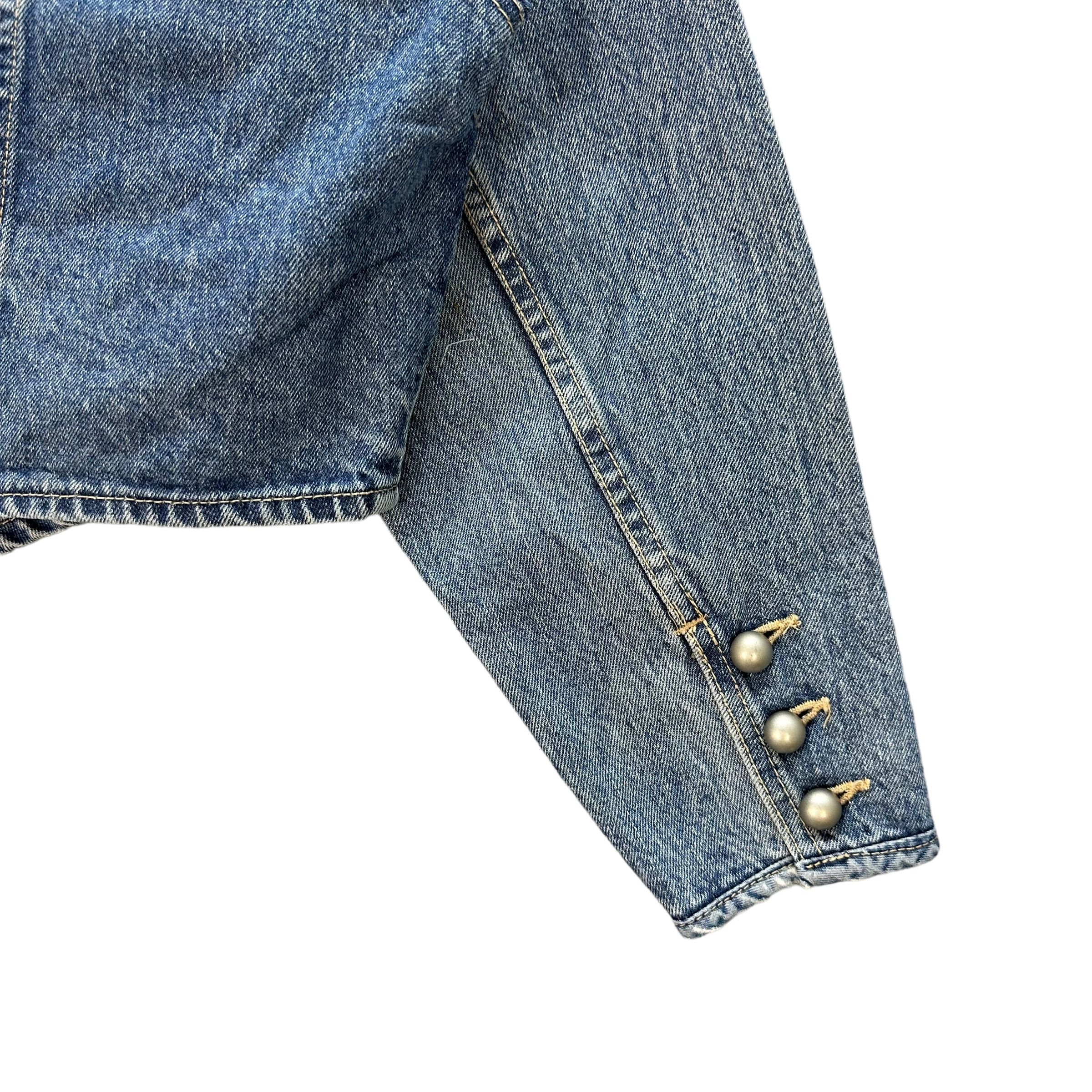 Japanese Brand Vintage Denim Jacket Nice Design #A2-0031 Size M / US 6-8 / IT 42-44 - 15 Thumbnail