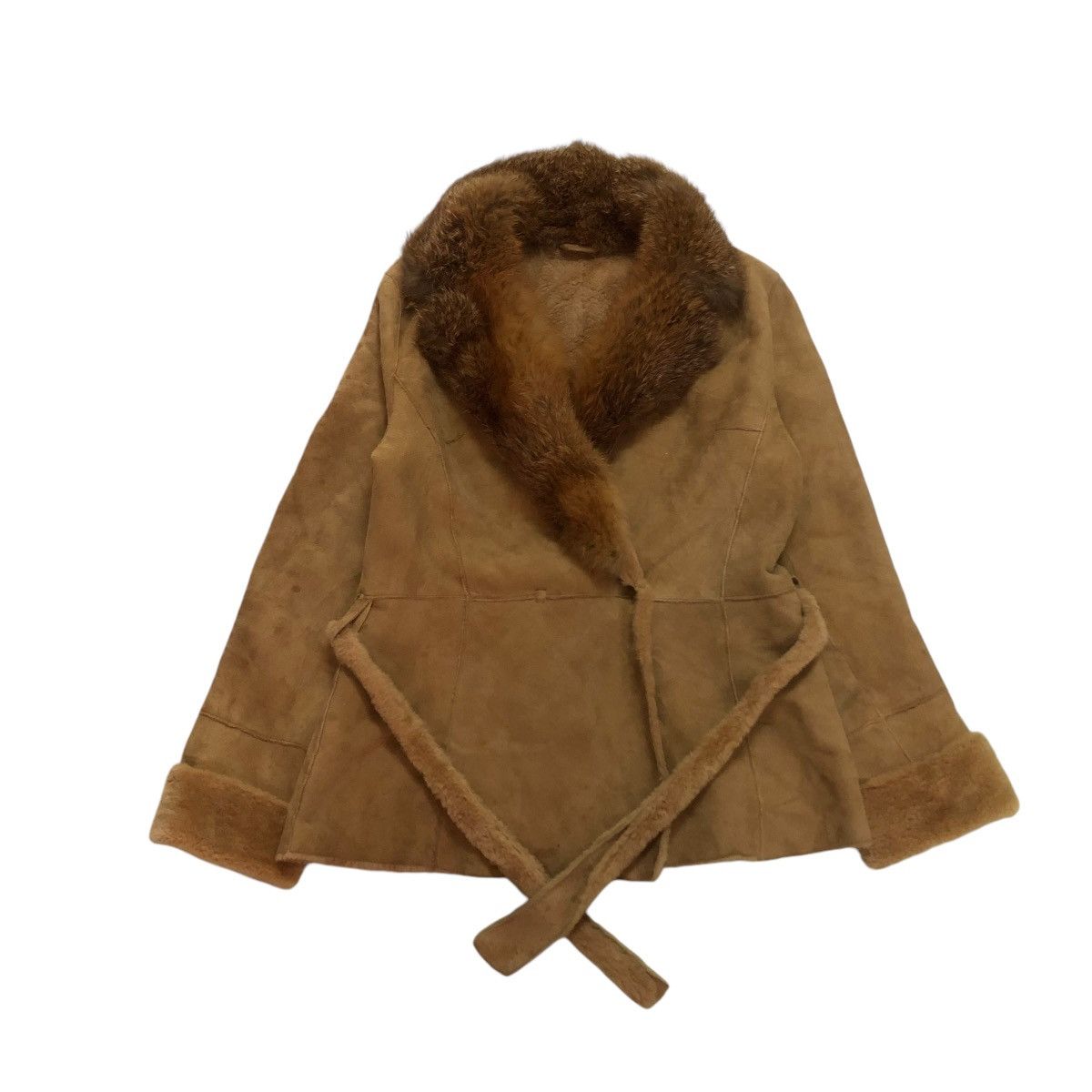 Vintage 🔥VINTAGE LEATHER JACKET SHEARLING MINK FUR L&R SPAIN Size US M / EU 48-50 / 2 - 1 Thumbnail