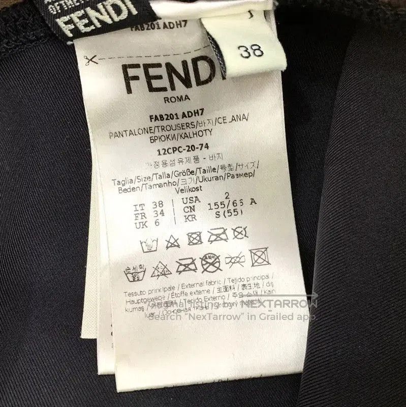 Fendi Fendi Women's Black Shorts with Logo Detail . Size 23" - 6 Thumbnail