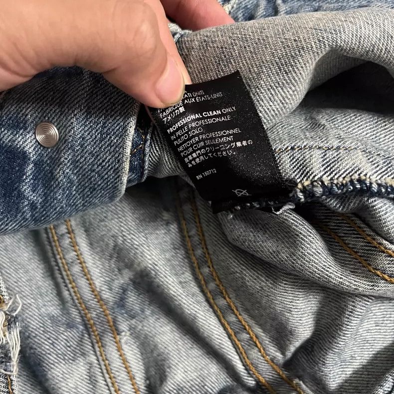Amiri Amiri 18SS Denim leatherPiece together jacket Size US M / EU 48-50 / 2 - 6 Thumbnail