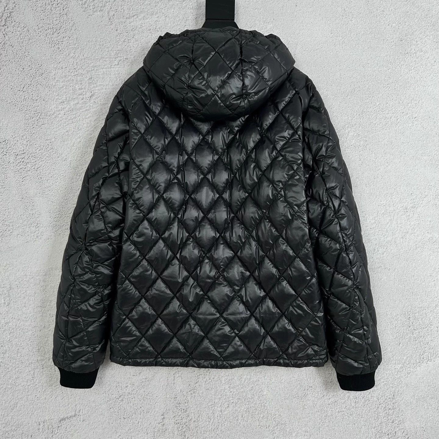 Prada Prada 25 New Black 2-Faced Stitched Hooded Down M Size US M / EU 48-50 / 2 - 2 Thumbnail