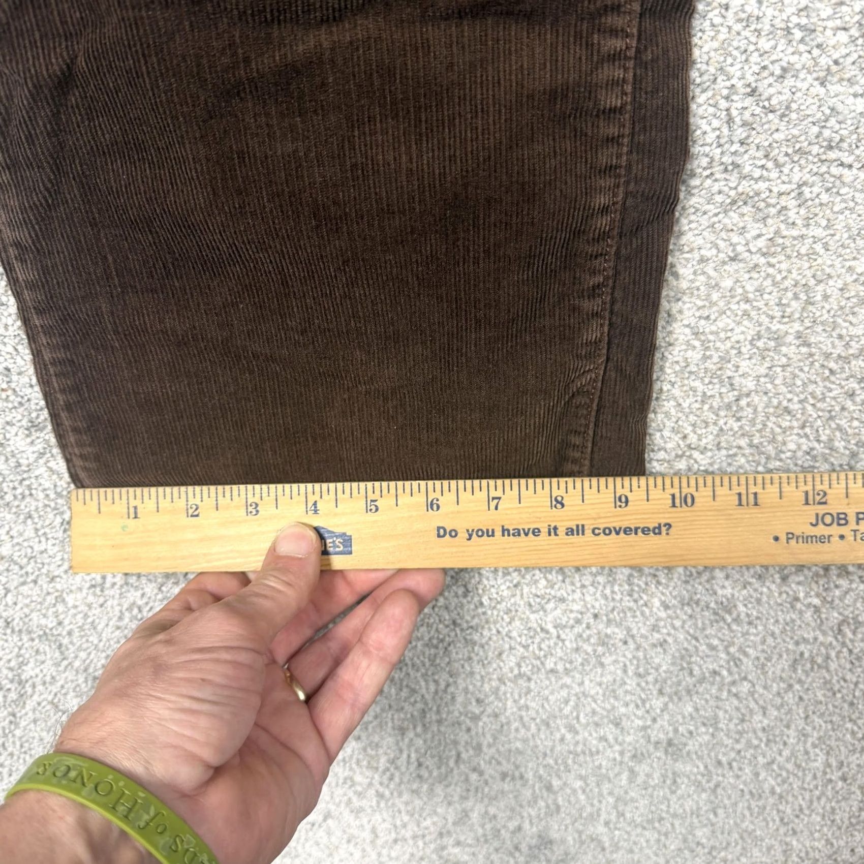 Ralph Lauren VINTAGE Ralph Lauren Polo Jeans Pants 4 30x30.5 Brown Corduroy Dark Academia Women Chino Straight 90s Grunge Retro Size 27" / US 4 / IT 40 - 3 Thumbnail