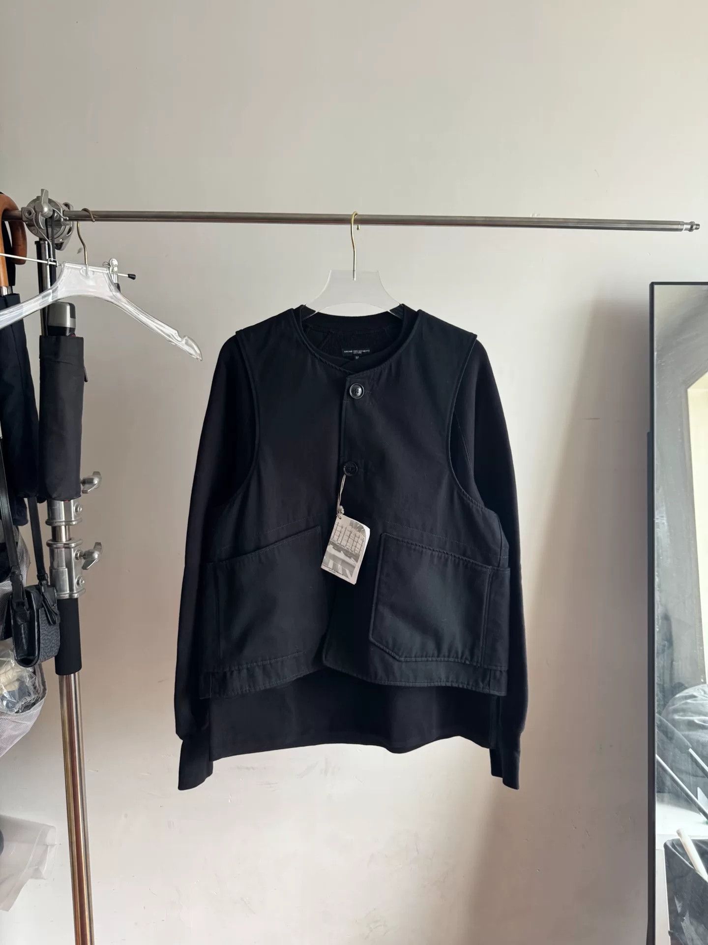 Engineered Garments Engineered Garments Black Vest Hoodie Size US M / EU 48-50 / 2 - 1 Thumbnail