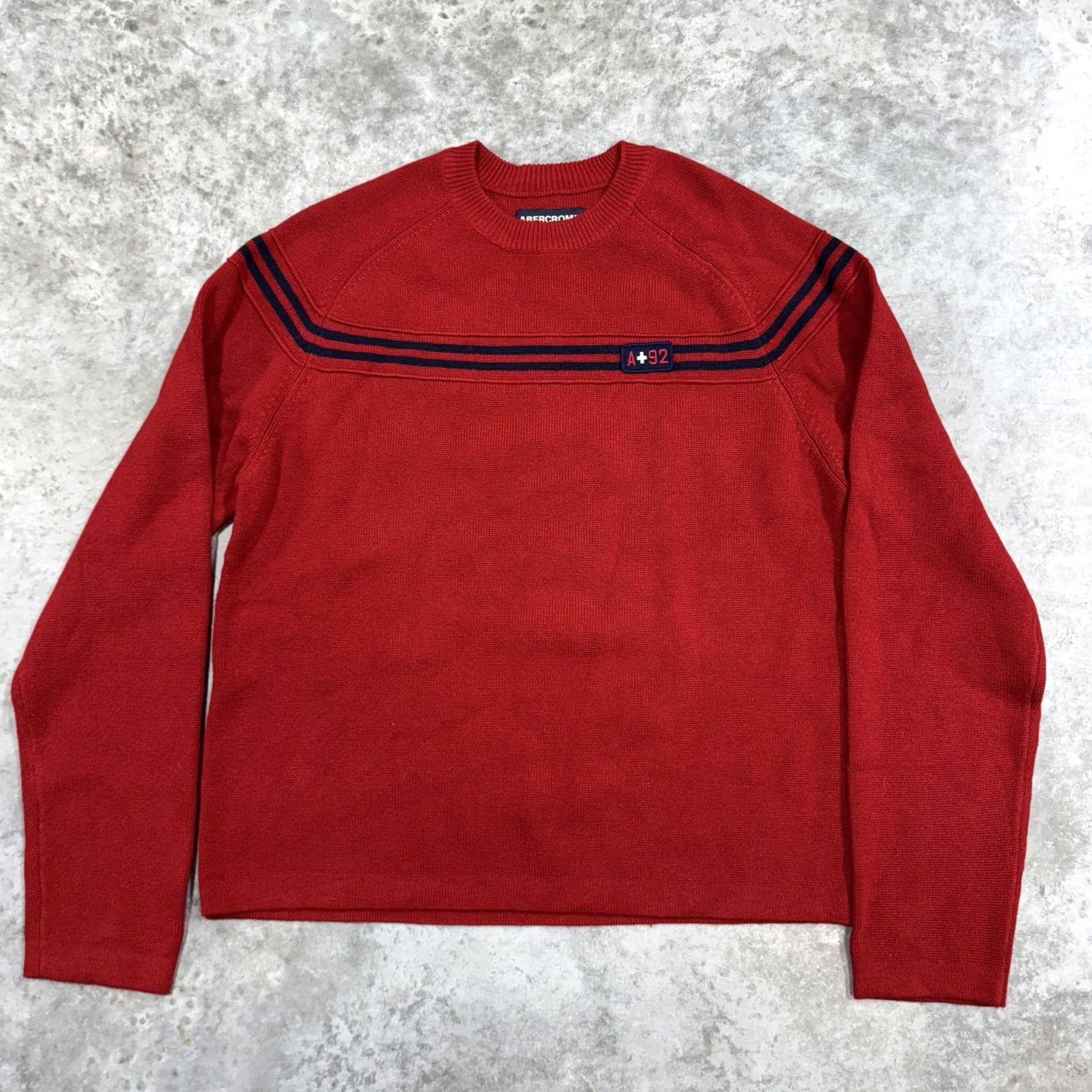 Abercrombie & Fitch Vintage Abercrombie & Fitch Sweater Mens M Striped Crewneck Pullover 90s Red Knit Camber Size US M / EU 48-50 / 2 - 2 Thumbnail