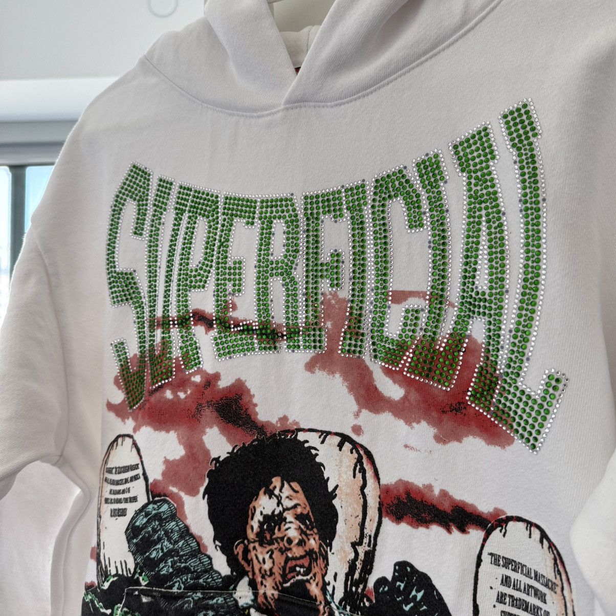 Other SUPERFICIAL Rhinestones Graphic Hoodie Size US M / EU 48-50 / 2 - 3 Thumbnail