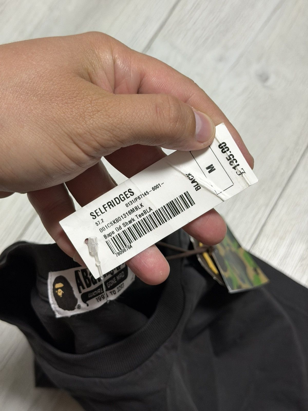 Bape BAPE Shark T-shirt Black Tee Size US M / EU 48-50 / 2 - 5 Thumbnail