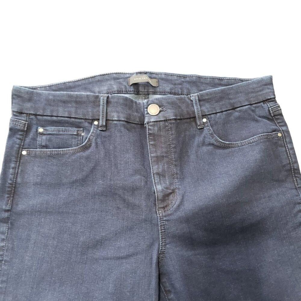 Ann Taylor CT1311 Ann Taylor Blue "The Straight" Jean Size 12 Size 34" / US 12 / IT 48 - 2 Thumbnail