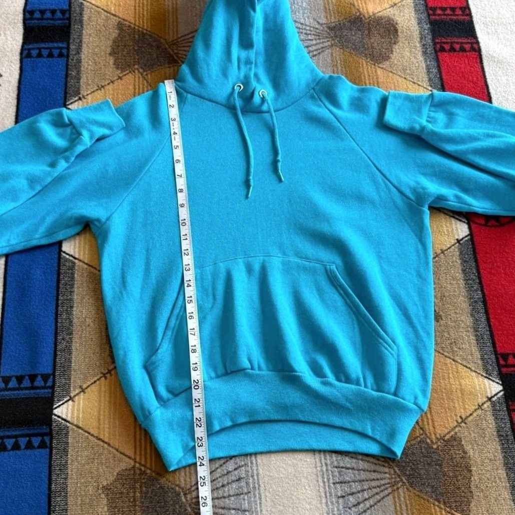 Altea VINTAGE Teal Blue Hoodie Sweatshirt Small 80s Mens Size US S / EU 44-46 / 1 - 7 Thumbnail