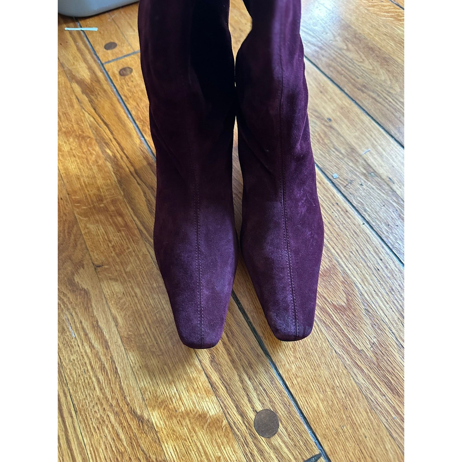 Staud STAUD Wally Suede Boots Plum 35 Size US 5 / IT 35 - 3 Thumbnail