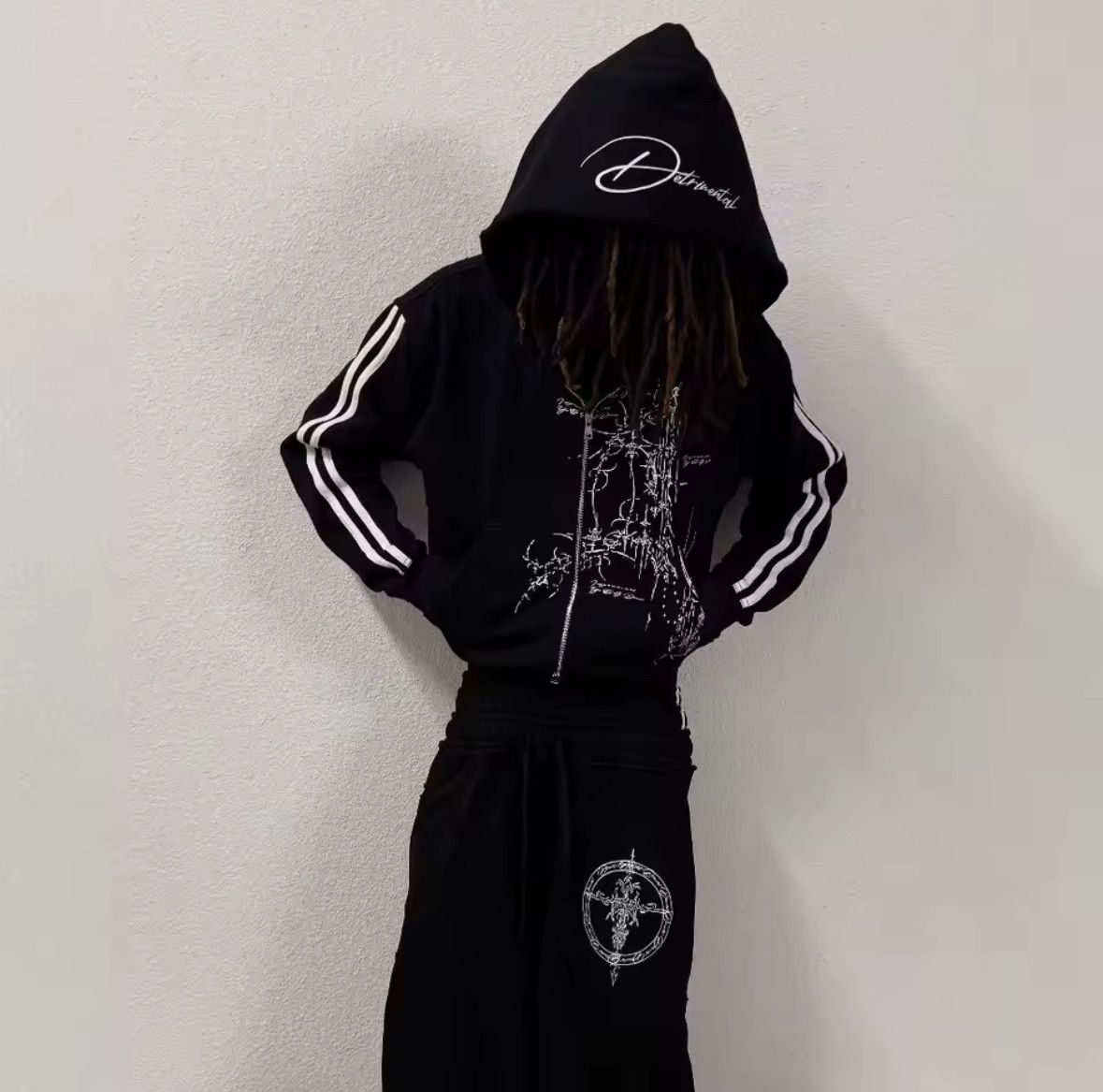 Other High Street Fashion Punk Y2K Dark Style Sportwear Hoodies Size US M / EU 48-50 / 2 - 4 Thumbnail