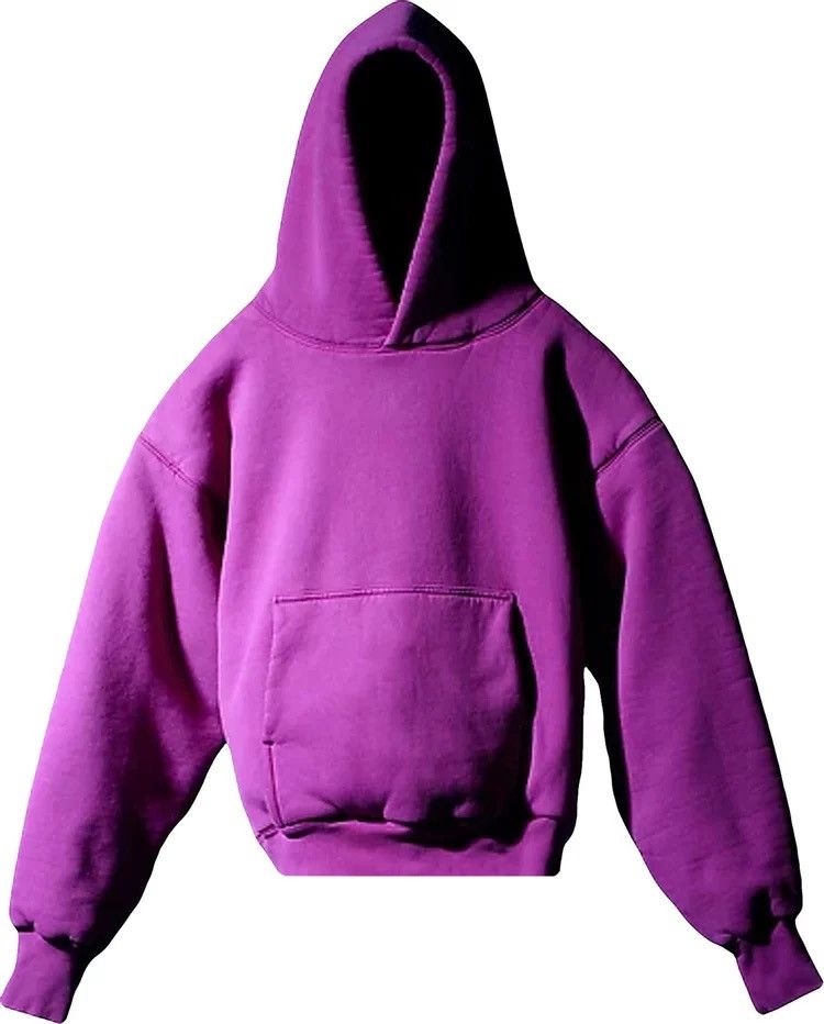 image of Yeezy Gap Shrunken Hoodie - Purple, Men's (Size Medium)