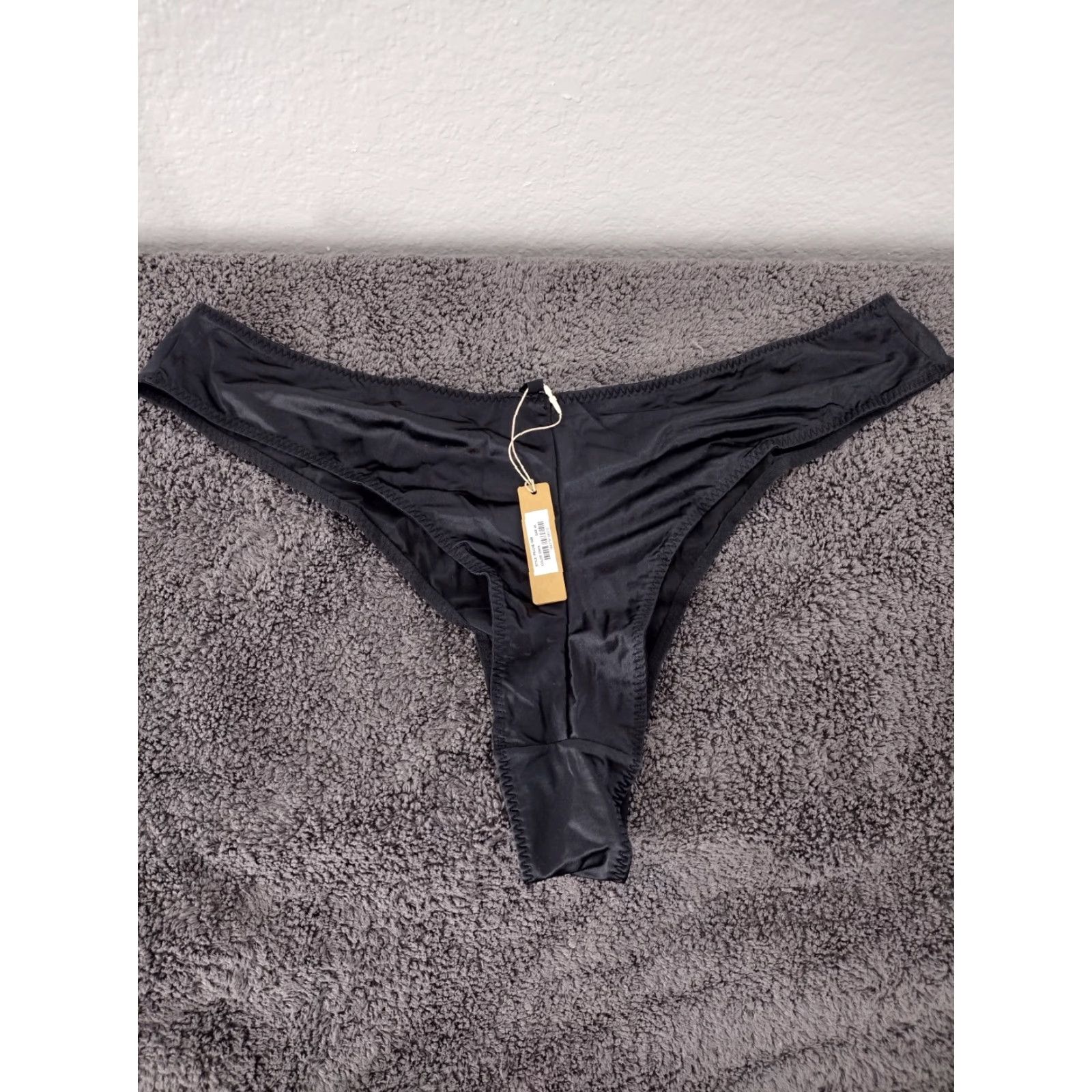SKIMS Skims Panties Cheeky Onyx 4X Plus Size Women's Low Rise Solid Color Underwear—Machine Washable, Lightweight, Opaque, Sexy, 1 Pack Size 40" / US 18 - 2 Thumbnail