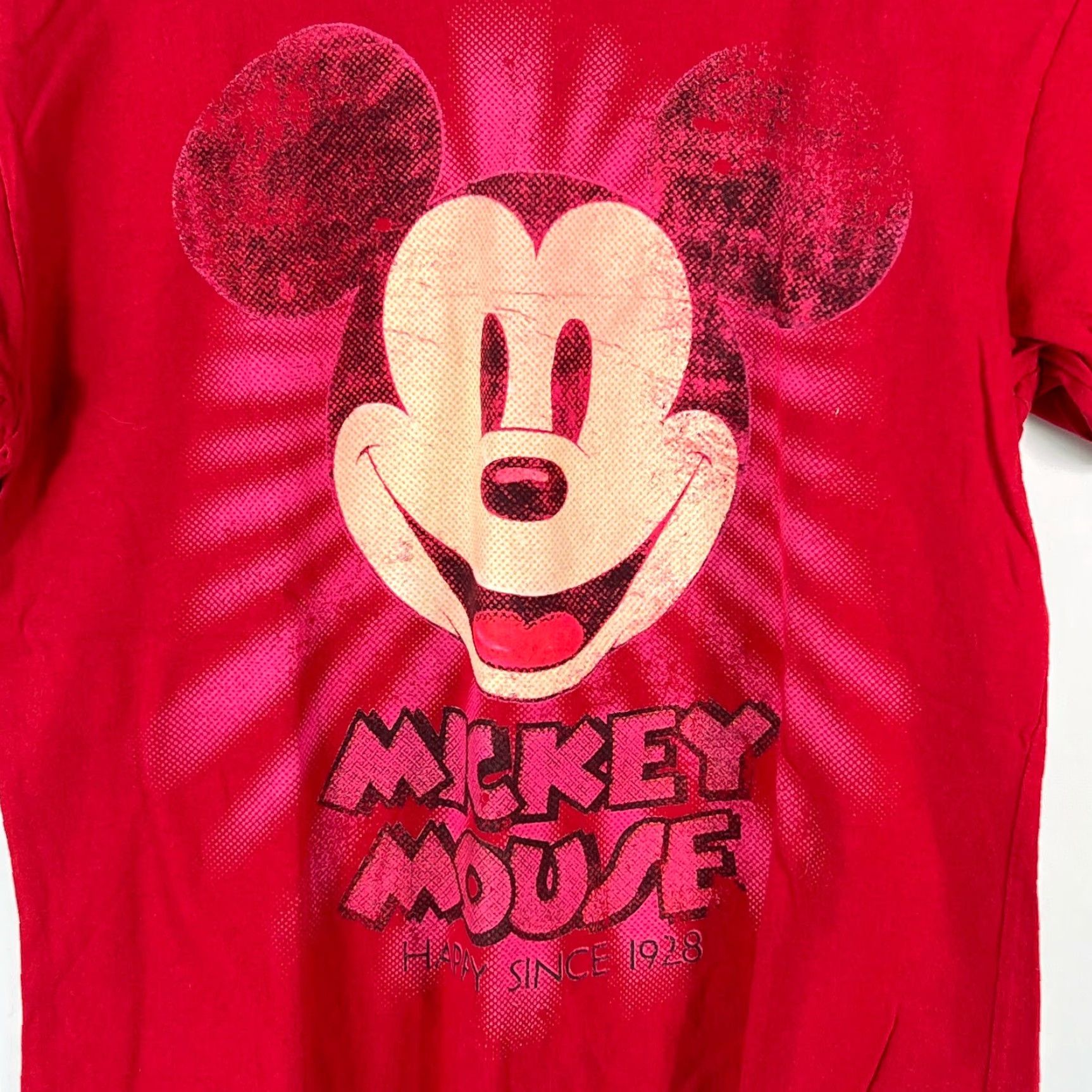 Disney Disney Mickey Mouse Graphic Red T-Shirt Womens Small Shirt Size S / US 4 / IT 40 - 3 Thumbnail