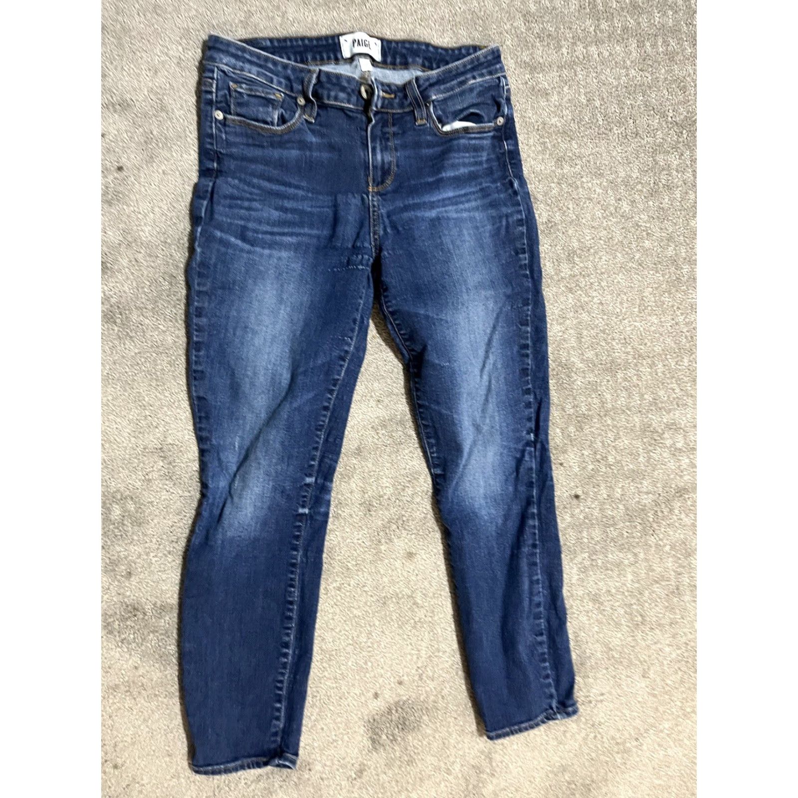 Paige PAIGE Verdugo Crop Jeans Dark Wash Skinny Size 29 Womens Size 29" - 3 Thumbnail
