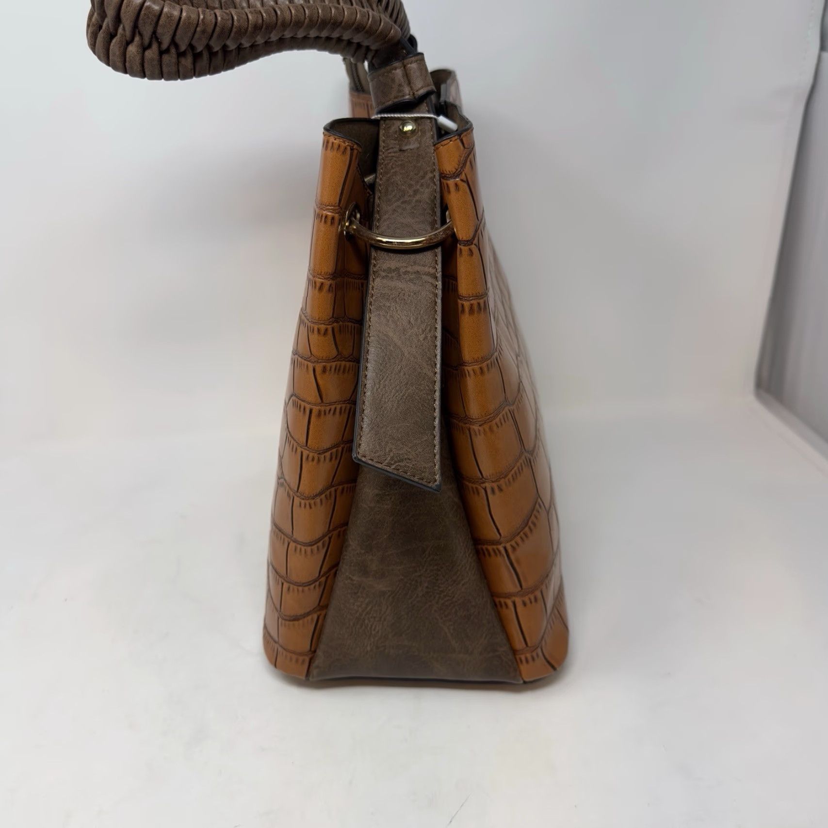 CO Jen & Co Olivia Leopard Print Contrast Hobo Shoulder Bag Purse Brown Vegan NWT Size ONE SIZE - 4 Thumbnail