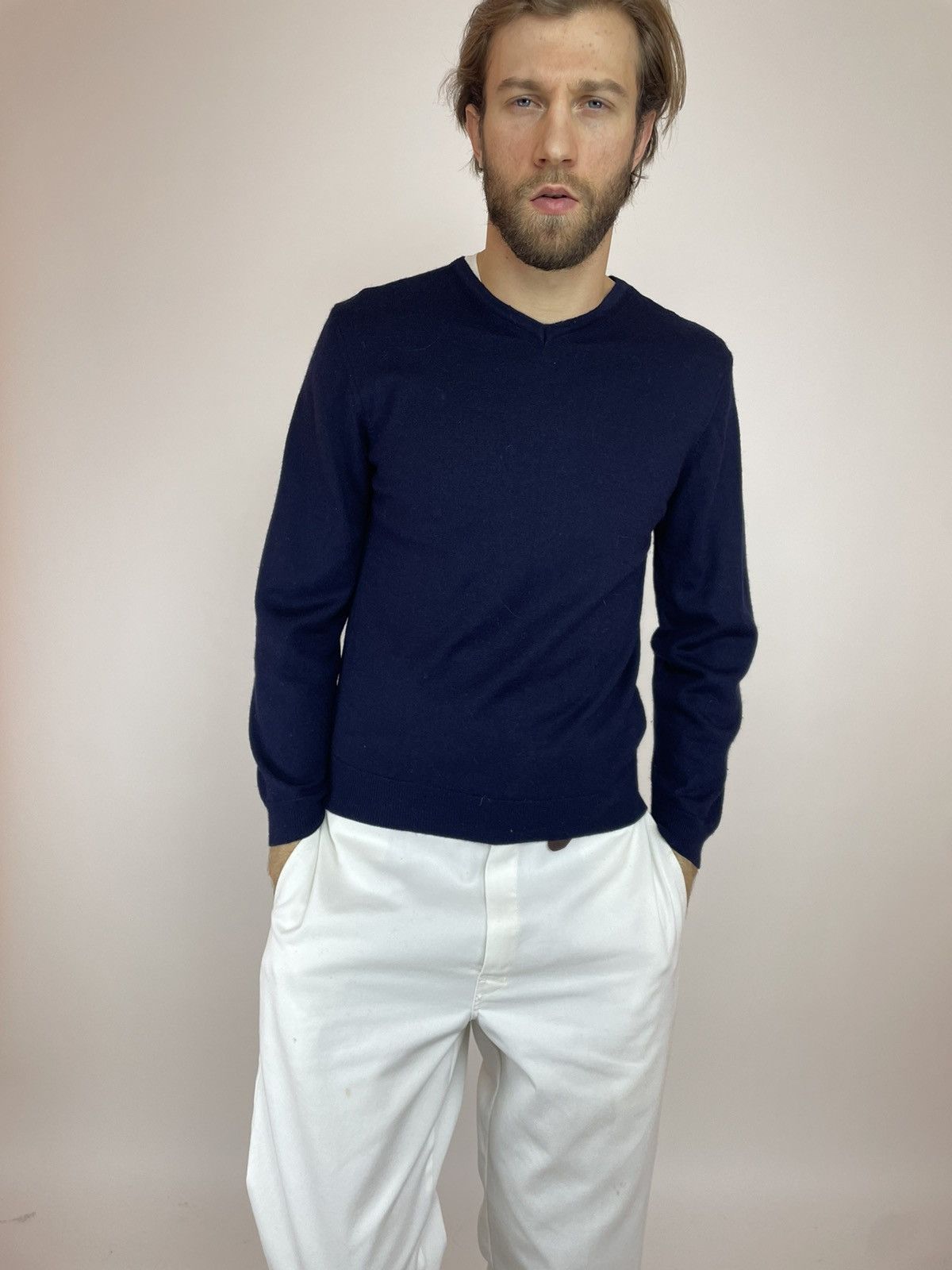 Lindbergh LINDBERGH Wool sweater V-Neck Mens size M Size US S / EU 44-46 / 1 - 1 Thumbnail