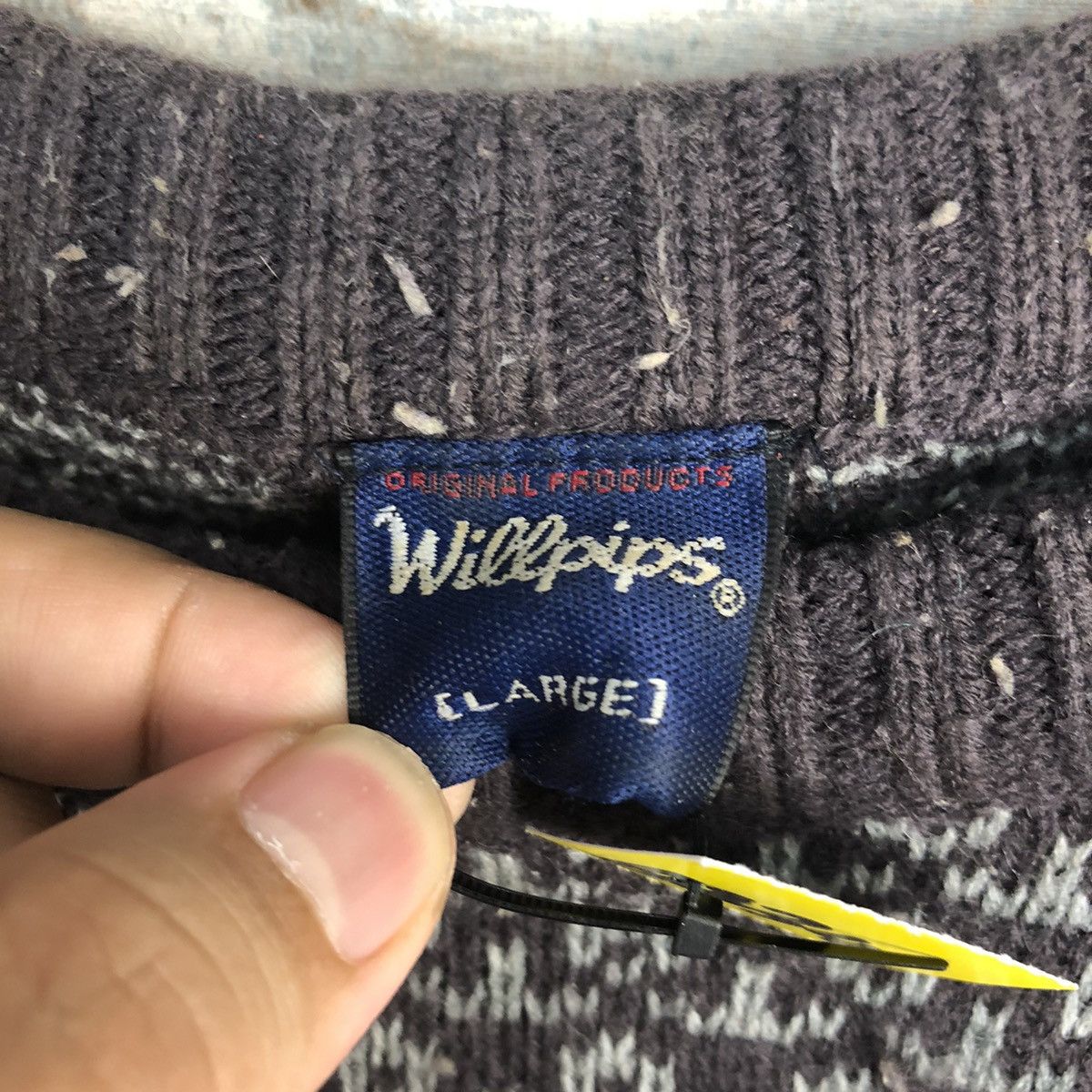 Homespun Knitwear × Japanese Brand Will Pips Brown vintage Knitwear #A2347 Size US L / EU 52-54 / 3 - 10 Thumbnail