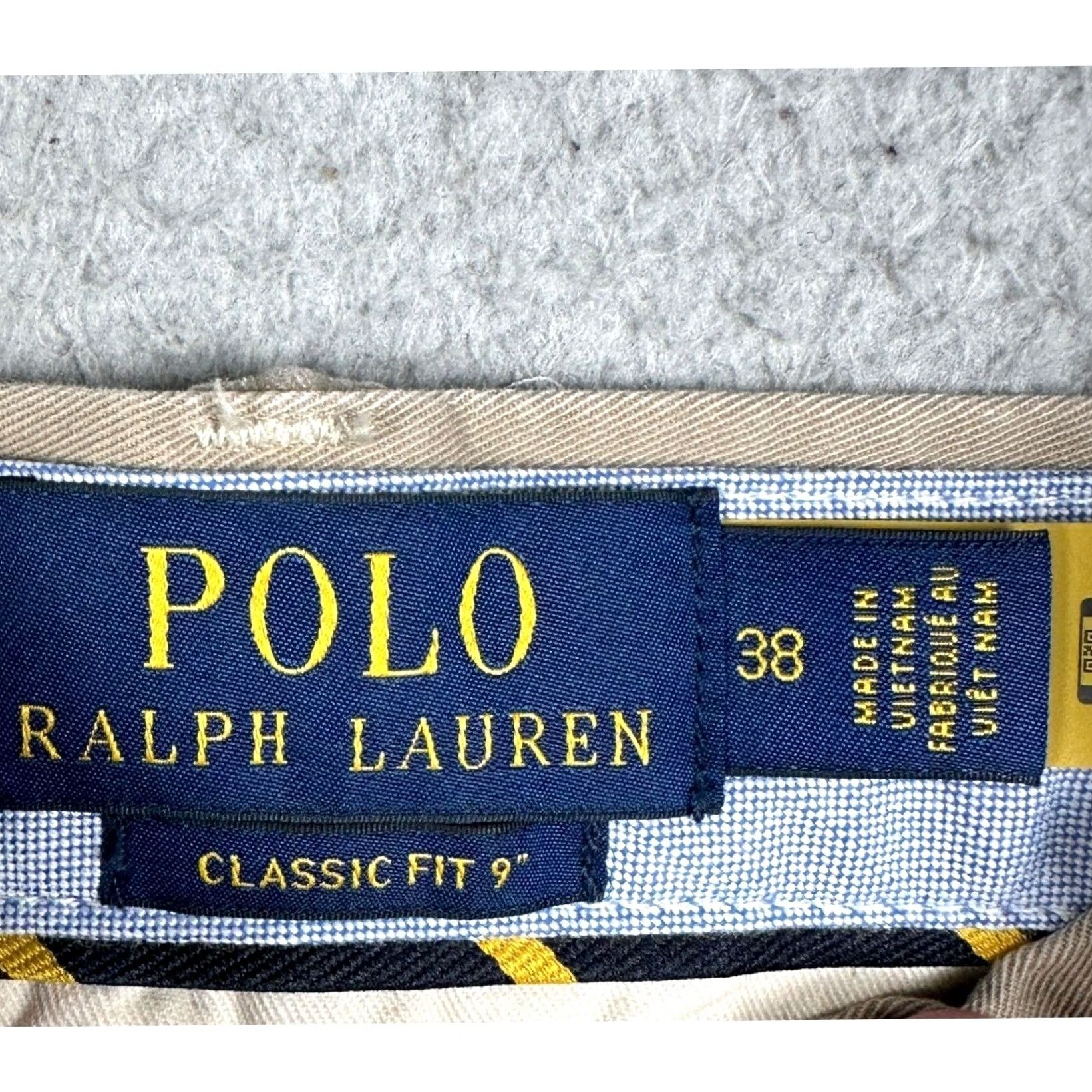 Polo Ralph Lauren Polo Ralph Lauren Shorts Mens 38X9 Tan Classic Fit Chino Stretch Flat Front EUC Size US M / EU 48-50 / 2 - 3 Thumbnail