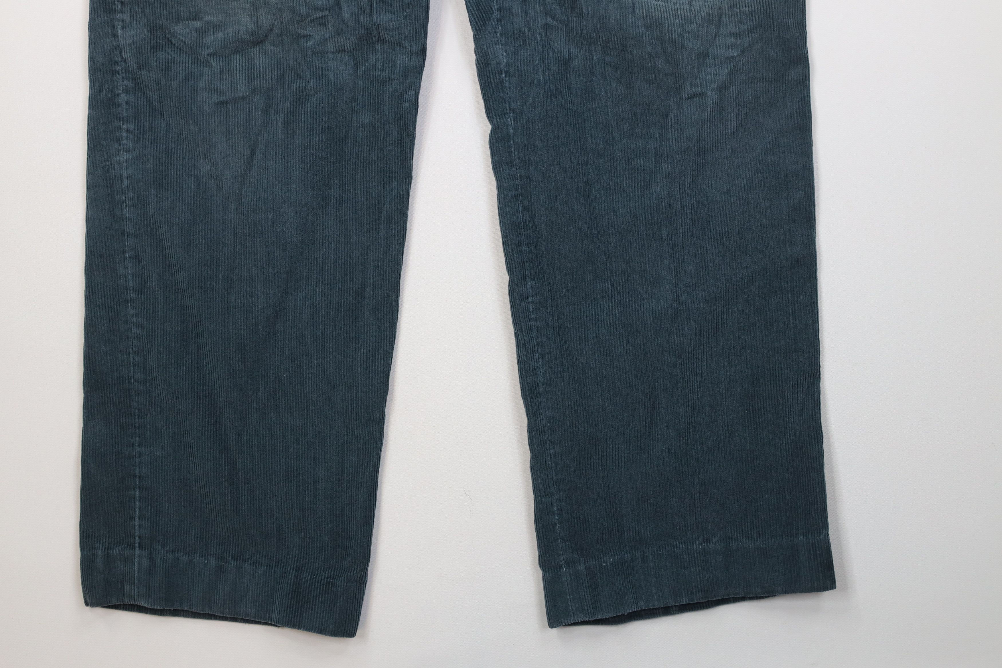 Vintage Vintage 70s Streetwear Wide Leg Corduroy Pants Green USA Size US 38 / EU 54 - 5 Thumbnail