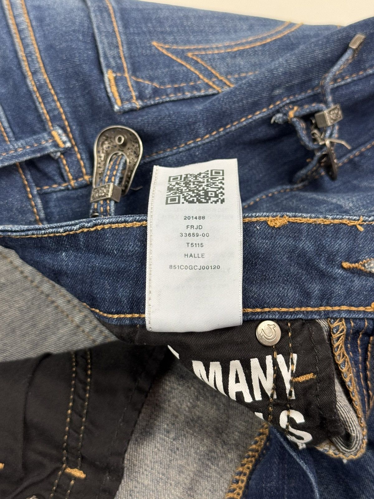 True Religion True Religion Halle Multi Buckle Skinny Women’s Jeans Size 30" / US 8 / IT 44 - 9 Thumbnail