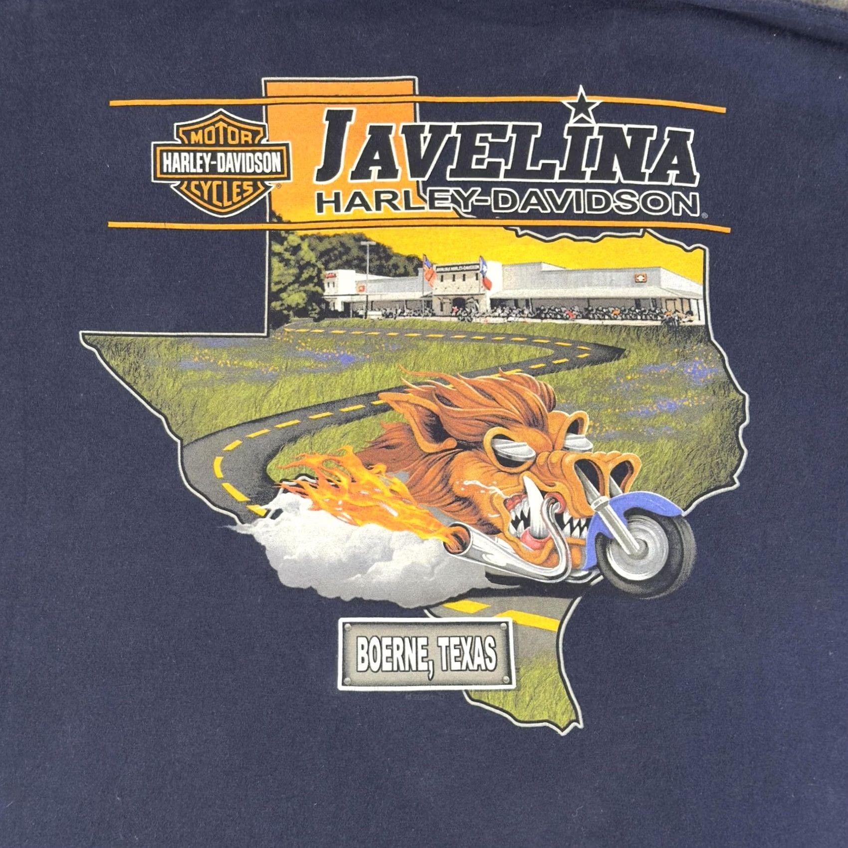 Harley Davidson Harley-Davidson Shirt Mens XL Navy Javelina Boerne Texas Tee Size US XL / EU 56 / 4 - 2 Thumbnail