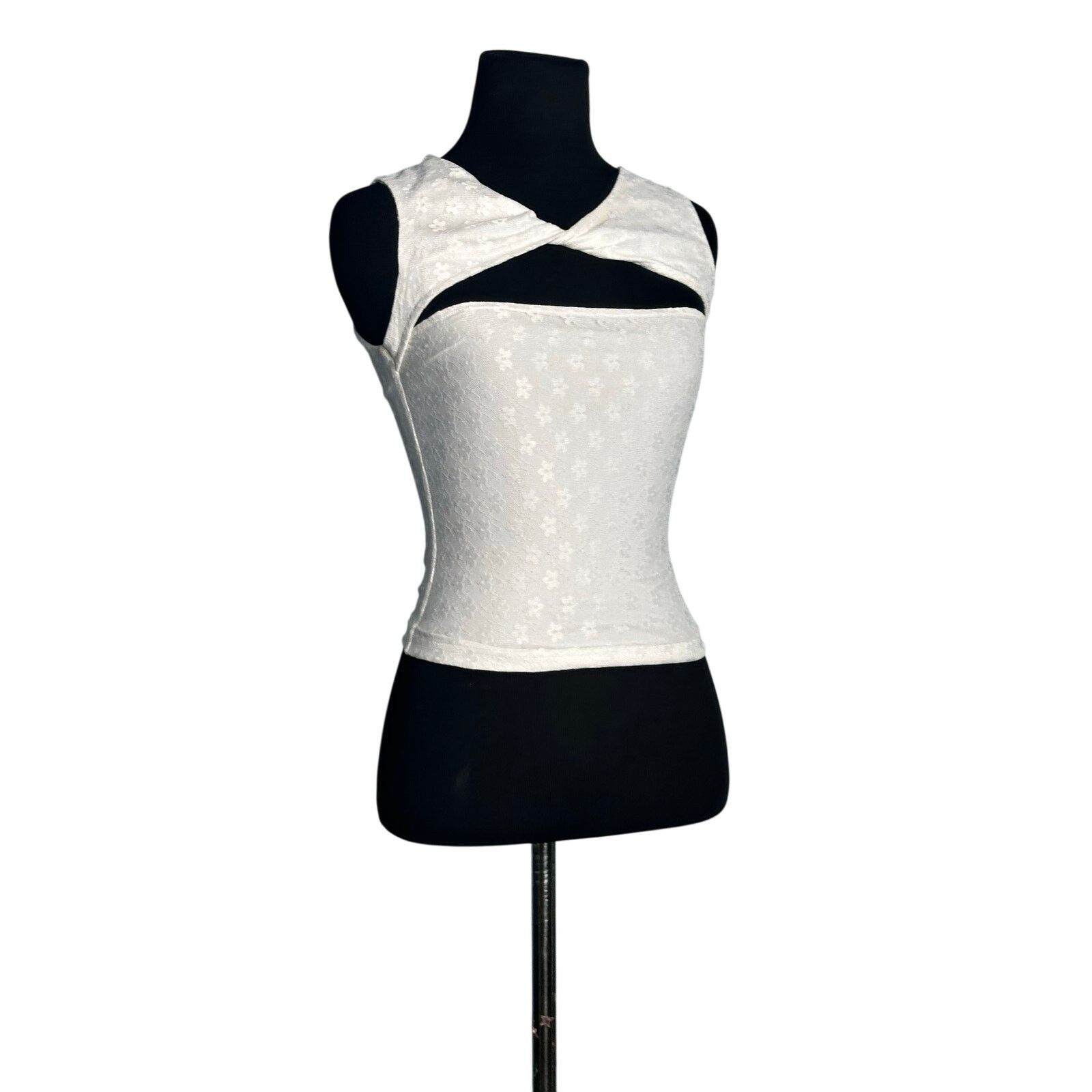 PRINCESS POLLY Princess Polly Martiney twisted white tank top size 2 Size XS / US 0-2 / IT 36-38 - 10 Thumbnail
