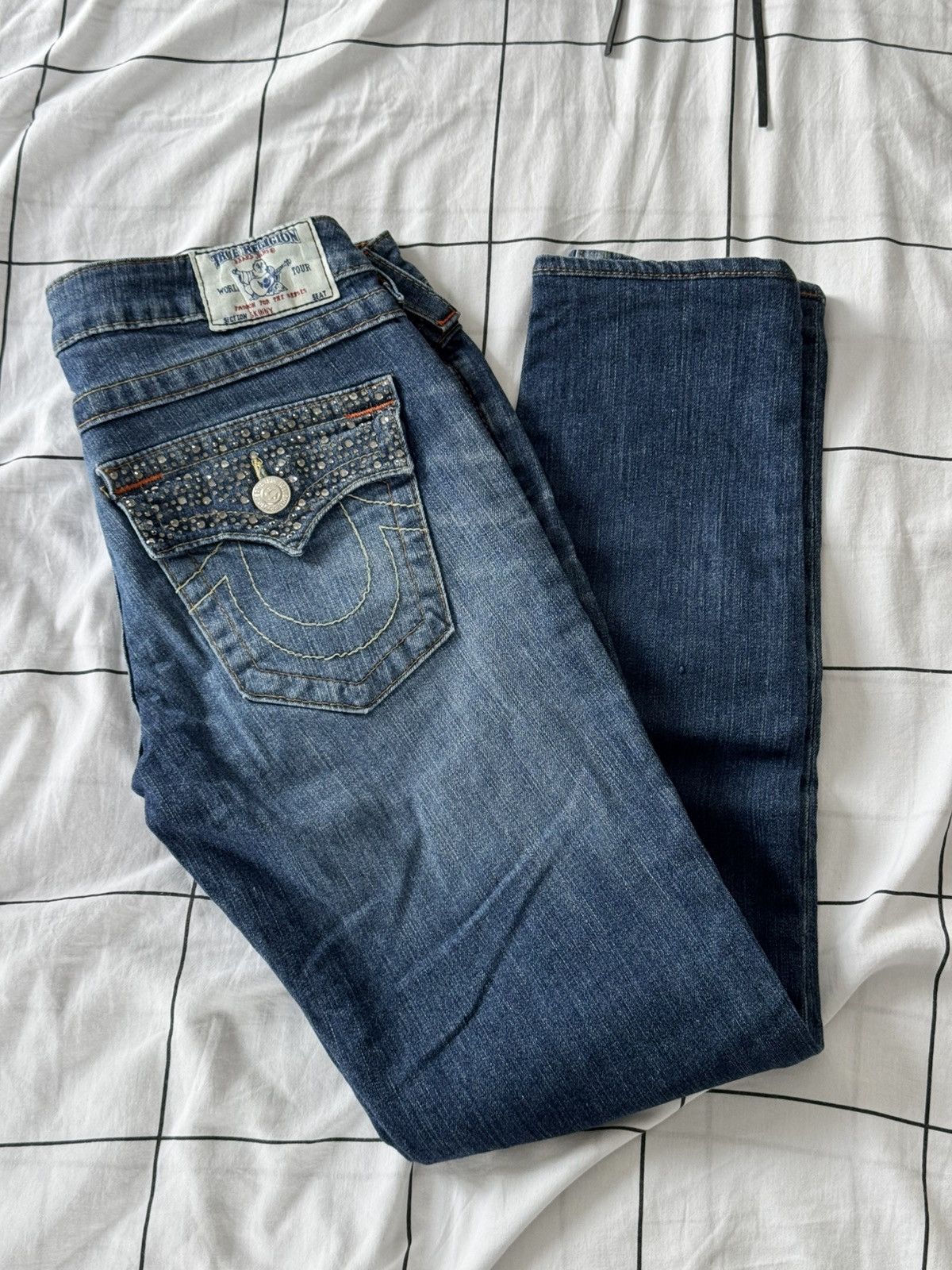 True Religion Sexy Washed Low Waist True Religion Jeans Size 29 Japanesse Size 29" - 15 Thumbnail