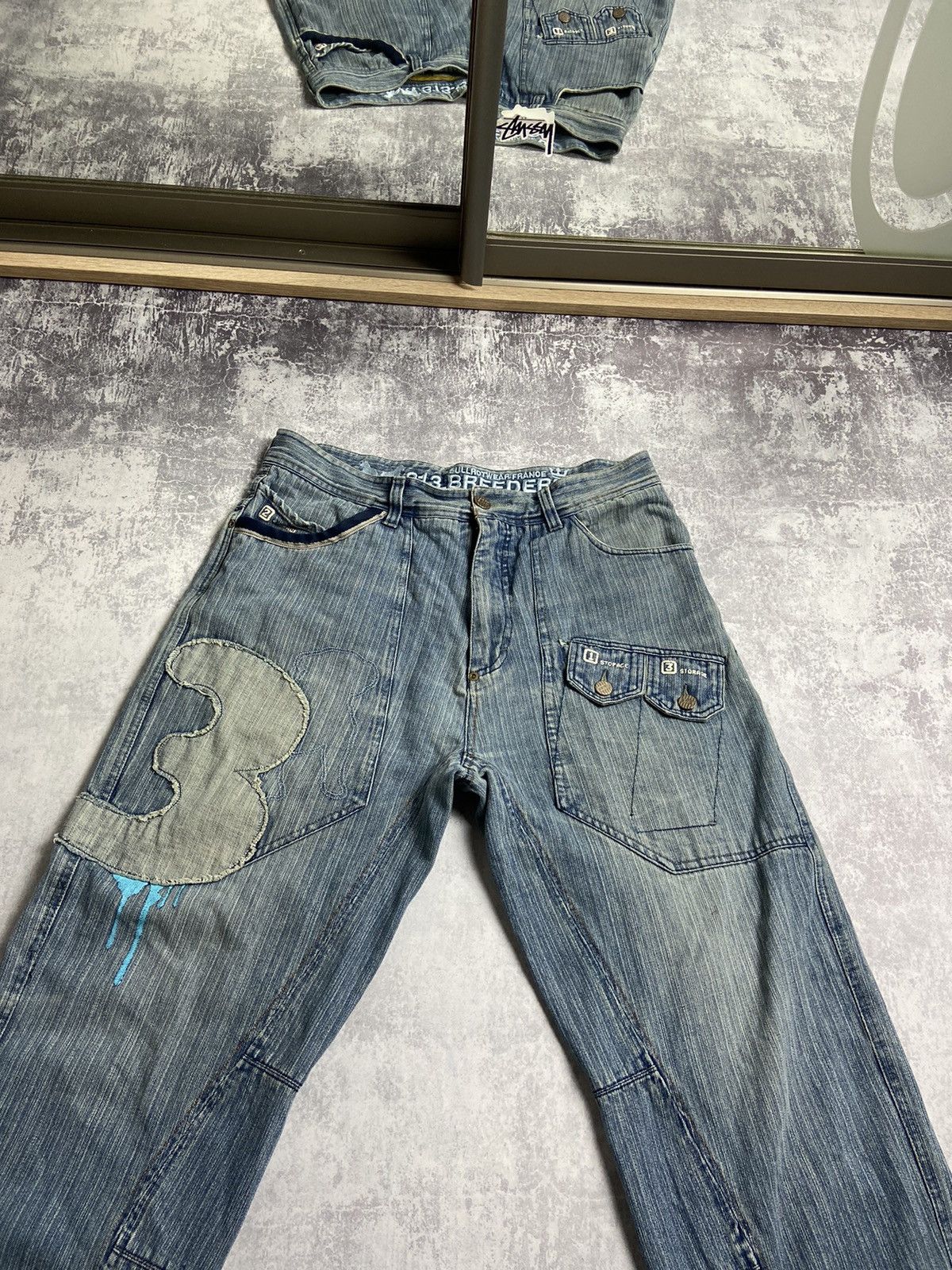RARE Bullrot Wear Skaters Distressed Vintage Y2K Baggy Jeans