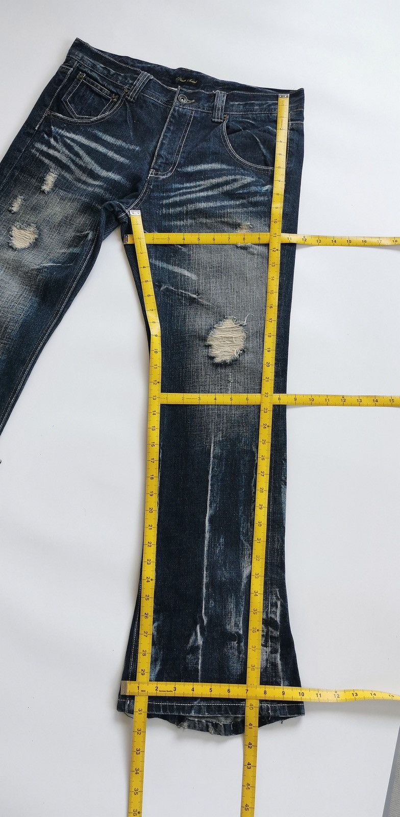 Tornado Mart Beach Sound Flared Bootcut Zipper Jeans Size US 34 / EU 50 - 15 Thumbnail
