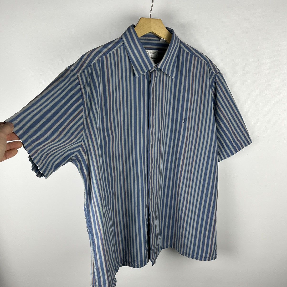 Yves Saint Laurent Vintage Yves Saint Laurent YSL y2k stripped shirt 90’s Size US XL / EU 56 / 4 - 3 Thumbnail