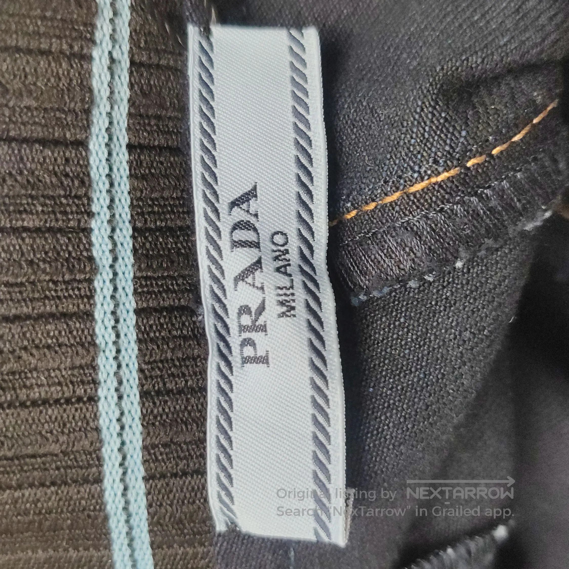 Prada Prada Logo Cotton Long Pants in Size 36 . Size 22" - 1 Thumbnail
