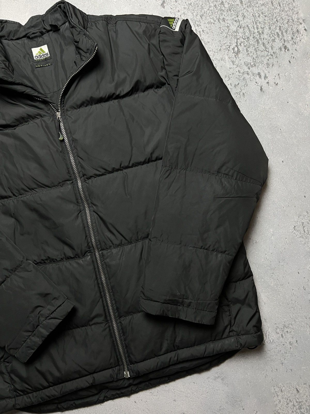 Adidas Adidas Equipment EQT-151 Black Green Logo Puffer Down Jacket Size US L / EU 52-54 / 3 - 4 Thumbnail