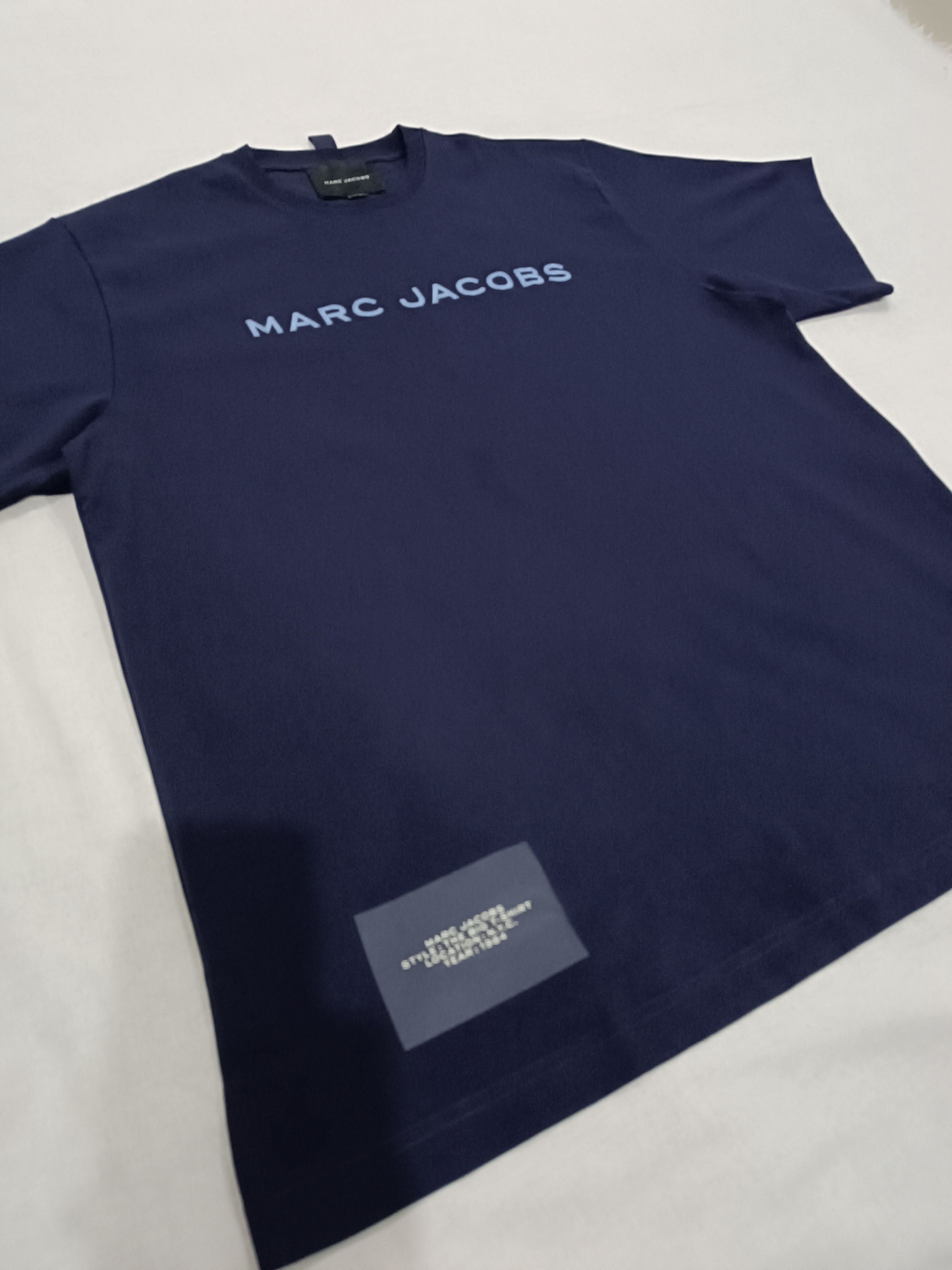 Marc Jacobs Marc Jacobs Blue Cotton T-Shirt Size US L / EU 52-54 / 3 - 7 Thumbnail
