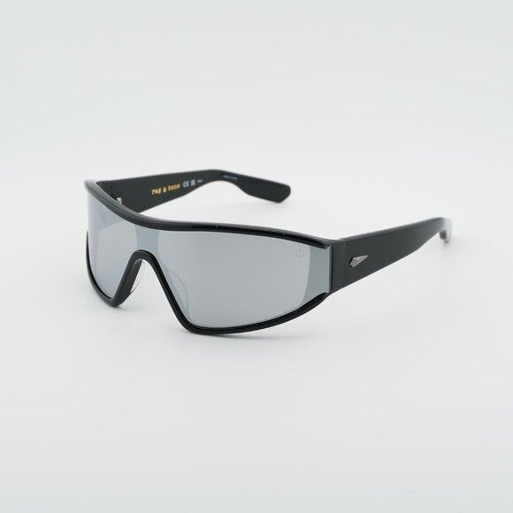 Rag & Bone Rag & Bone RNB6003/S 0807 T4 Sunglasses Black Shield Frame Size ONE SIZE - 1 Thumbnail