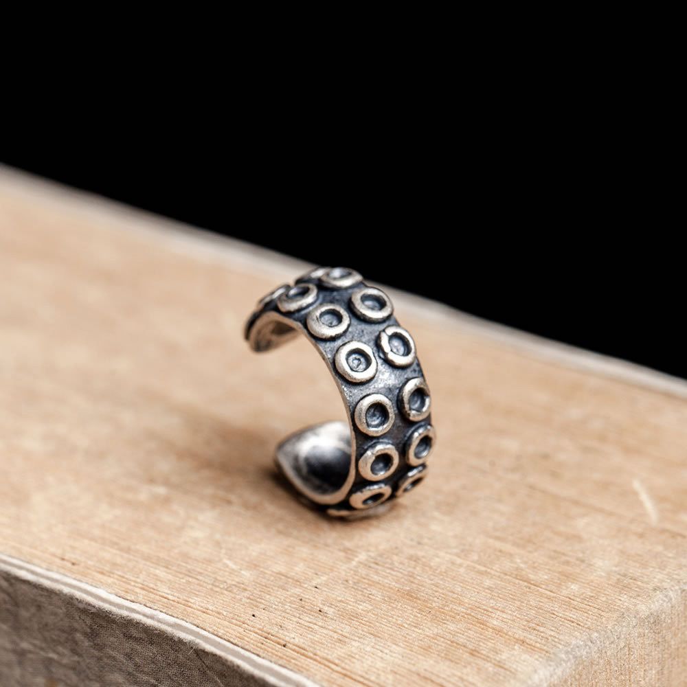 Jewelry Sea monster octopus Retro Earrings One Pairs Chrome Jewelry Size ONE SIZE - 4 Thumbnail