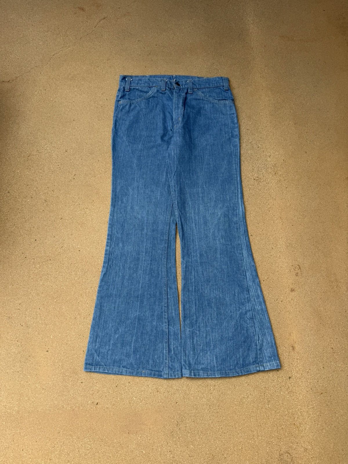 Levi's Vtg 70’s Levi’s 663 Orange Tab Bellbottom Flare Jeans 32x31 Size US 32 / EU 48 - 1 Thumbnail