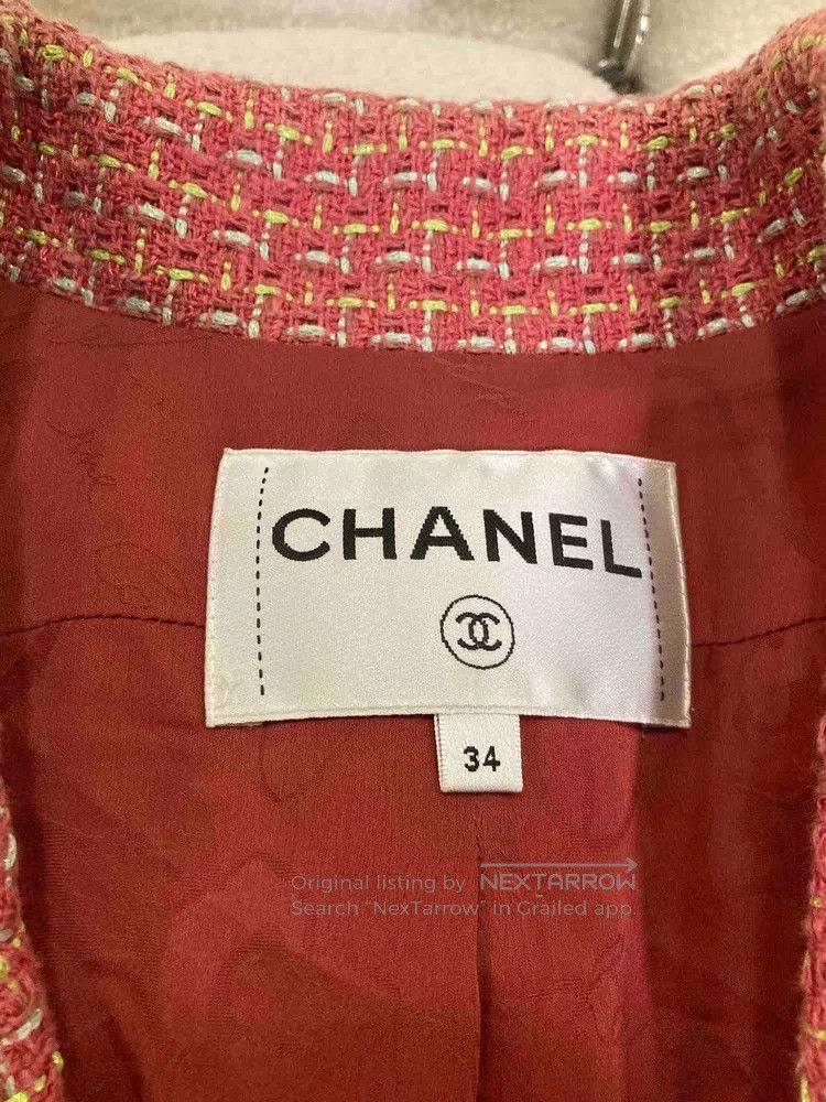 Chanel Chanel Pastel glitter lapel lion head button jacket Size XXS / US 00 / IT 34 - 5 Thumbnail