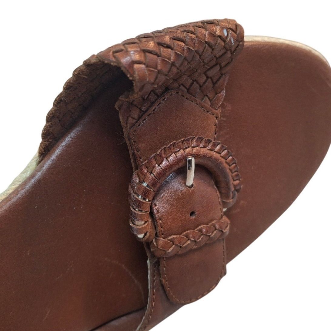 Coldwater Creek Coldwater Creek Womens Size 8.5M Leather Slip On Sandals Size US 8.5 / IT 38.5 - 7 Thumbnail