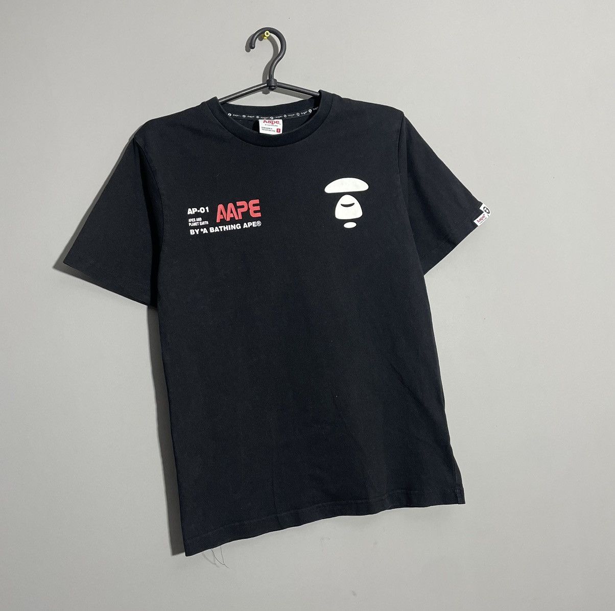 Aape × Bape Aape by a Bathing ape black logo tshirt size M Size US S / EU 44-46 / 1 - 1 Thumbnail