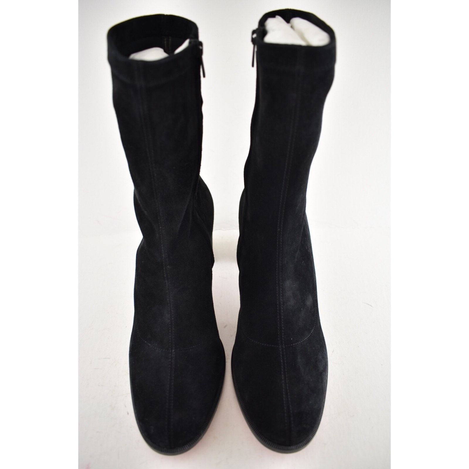 Christian Louboutin Christian Louboutin Stretchadoxa 70 Black Suede Block Heel Size US 7 / IT 37 - 8 Thumbnail