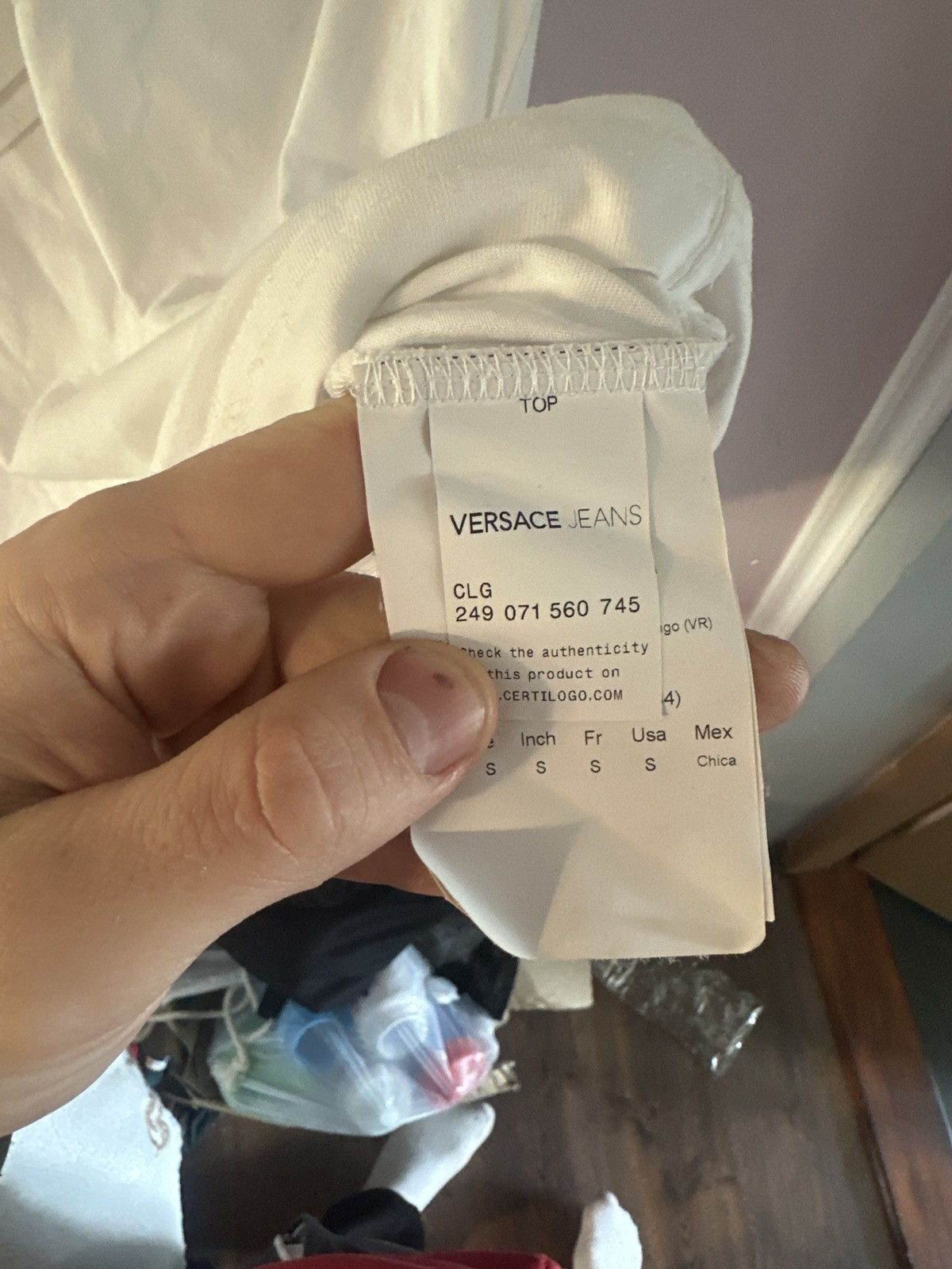 Versace Versace shirt beutifuld jeans white Size US S / EU 44-46 / 1 - 2 Thumbnail