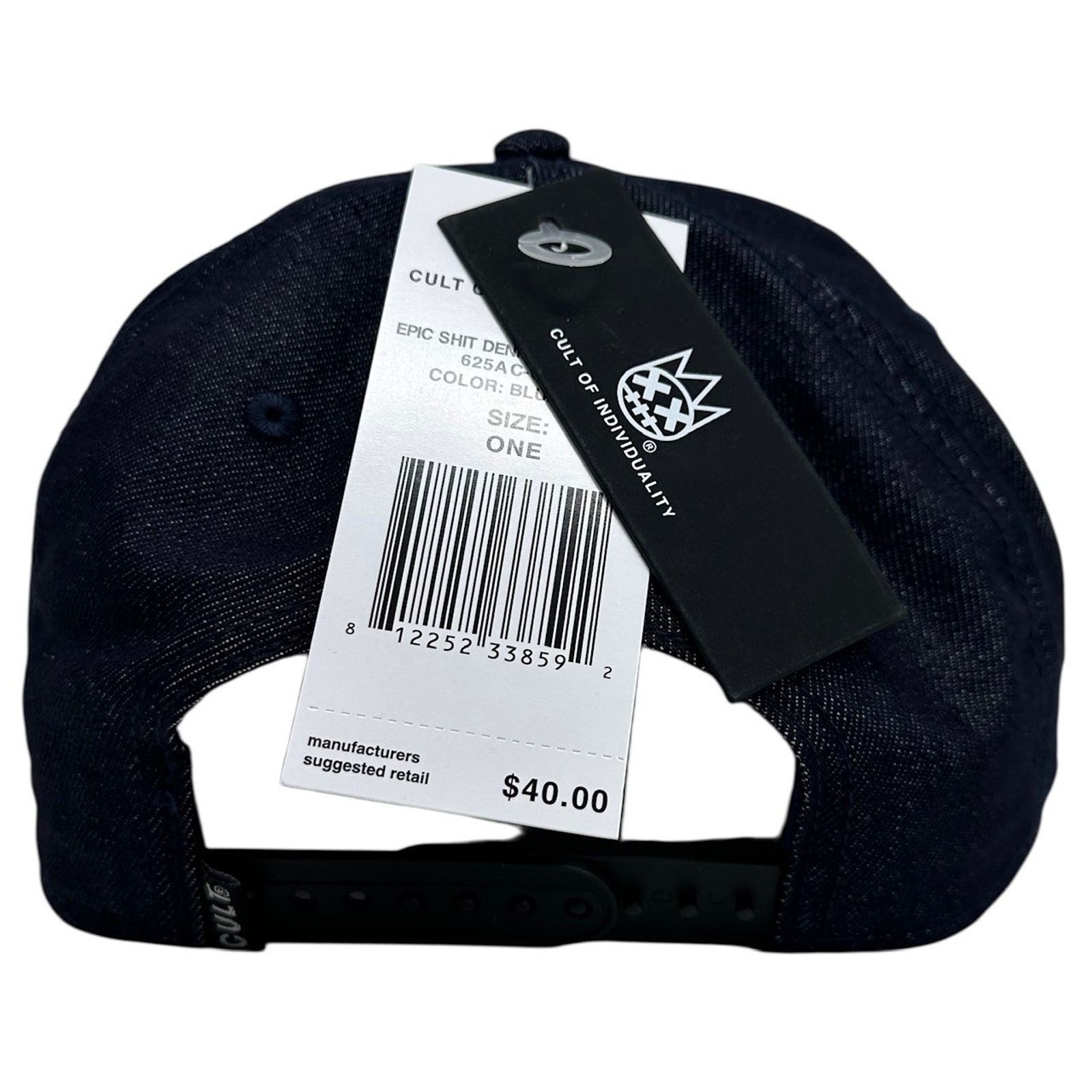 Cult Of Individuality Cult of Individuality Snapback Hat You Can't Do Epic Denim Size ONE SIZE - 4 Thumbnail