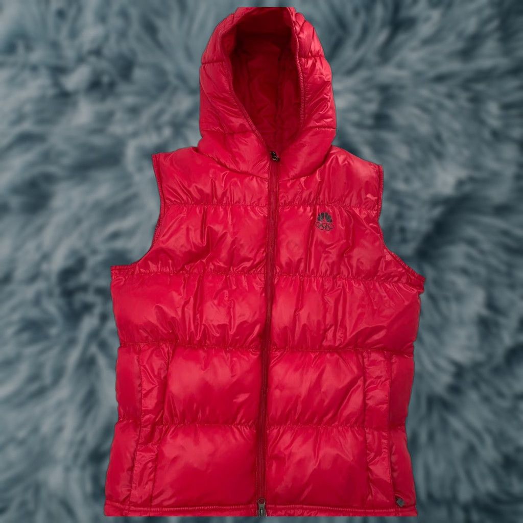 Nike Nike ACG Jacket Womens Small Red 550 Goose Down Vest Full Zip Hood Logo Ladies S Size S / US 4 / IT 40 - 1 Thumbnail