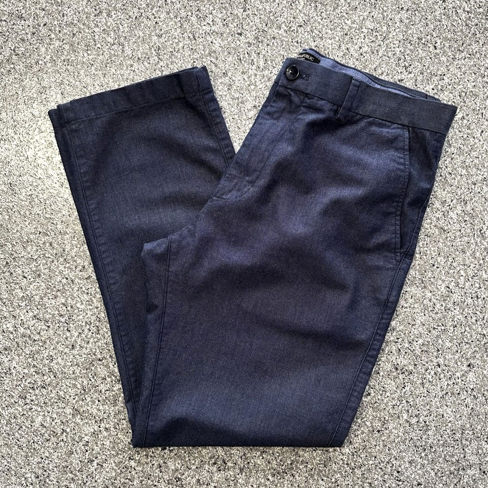 Banana Republic Banana Republic Kentfield Pants Mens 34x29 Blue Cotton Straight Chino Shirt Size US 34 / EU 50 - 2 Thumbnail