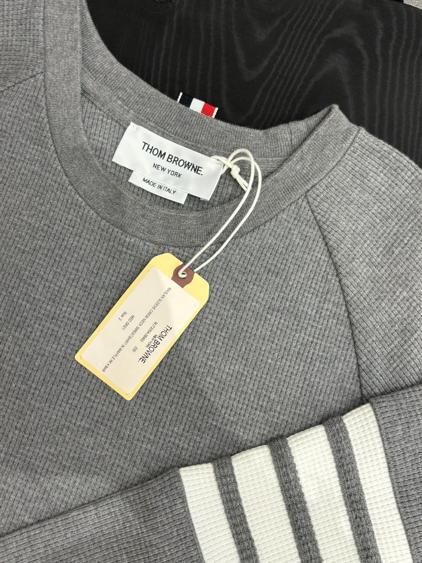 Thom Browne thom browne gray striped sleeve sweatshirt Size US M / EU 48-50 / 2 - 3 Thumbnail