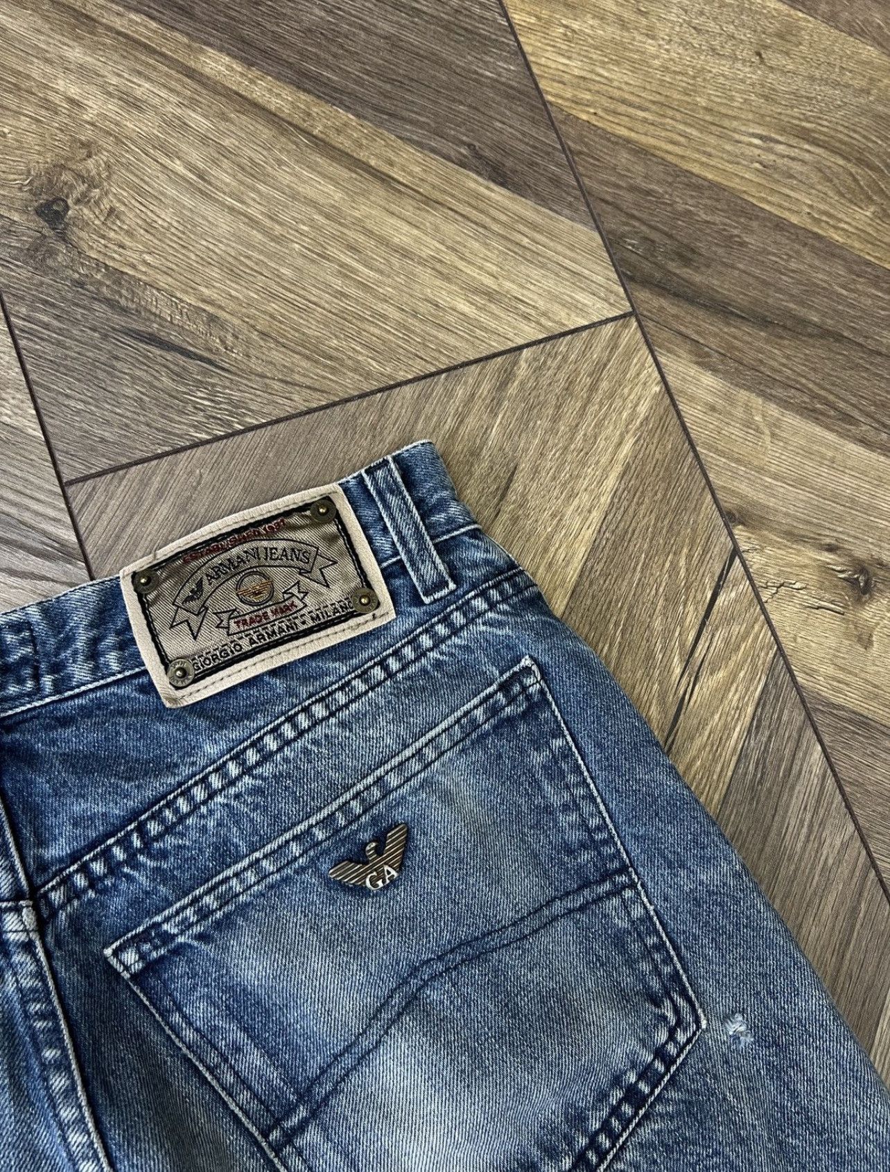 Armani × Emporio Armani × Vintage Vintage Armani Denim Blue Streetwear Jeans Size US 30 / EU 46 - 11 Thumbnail