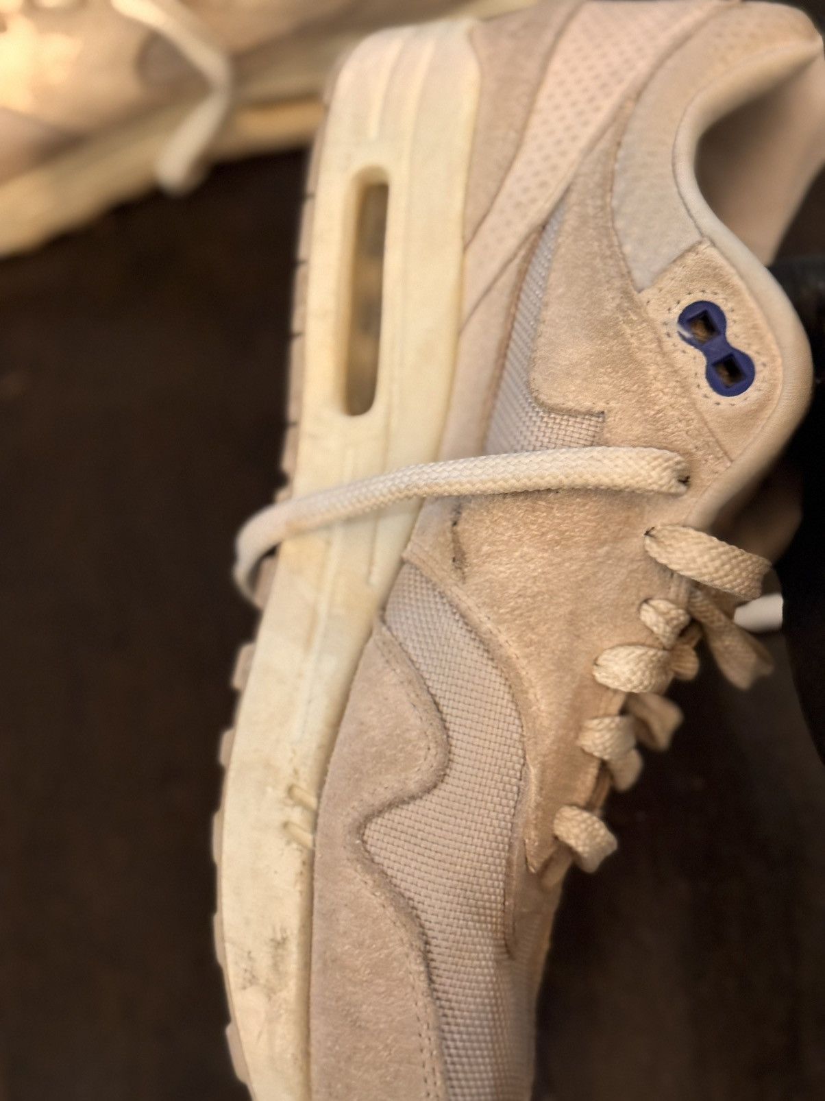 Nike NIKE AIR MAX 1 PURE PLATINUM RACER BLUE Size US 9.5 / EU 42-43 - 5 Thumbnail