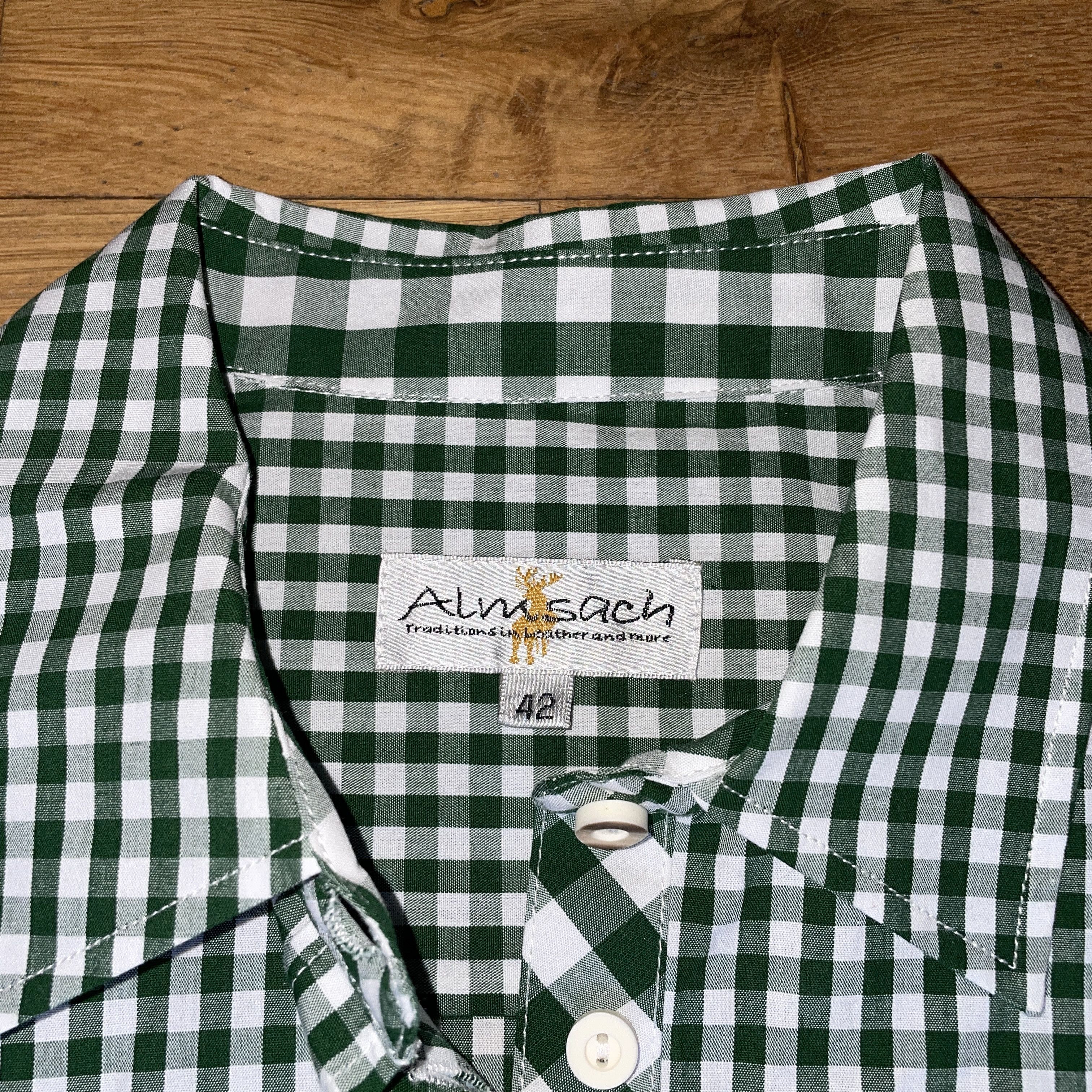 Vintage Almsbach Women's Bavarian Hunting Shirt Vintage Size 42 Size M / US 6-8 / IT 42-44 - 2 Thumbnail